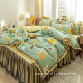 korean bedskirts set with Lace Matching Bed Skirt